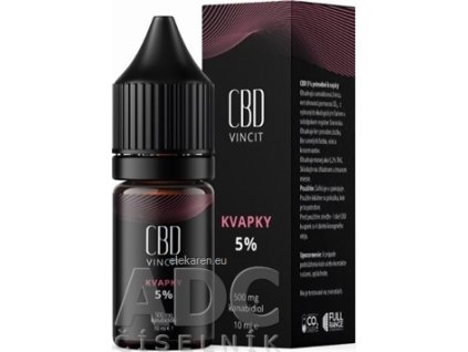CBD Vincit kvapky 5% - 1x10 ml