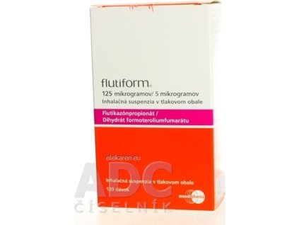 Flutiform 125 mikrogramov/5 mikrogramov - sus inh 125 µg/5 µg/1 dávka (nád.Al tlak.) 1x120 dávok