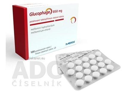 GLUCOPHAGE 850MG TBL FLM 100X850MG