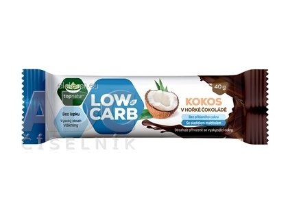 topnatur LOW CARB Kokos v horkej čokoláde - 1x40 g