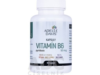 Adelle Davis VITAMÍN B6, pyridoxín 50 mg - 1x60 ks