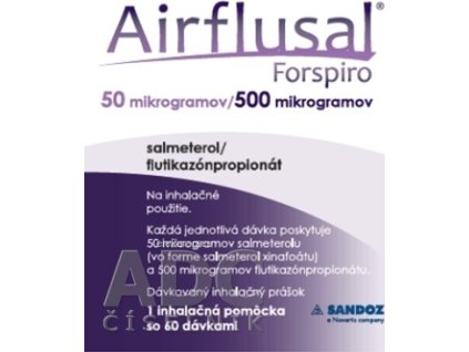 Airflusal Forspiro 50 mikrogramov/500 mikrogramov - 1x1 set