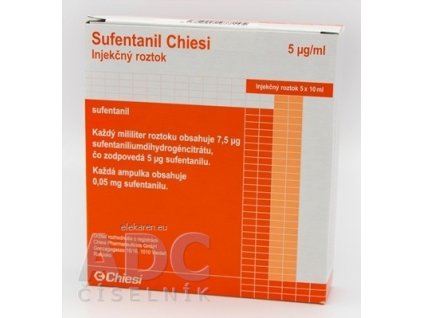 Sufentanil Chiesi 5 µg/ml - 5x10 ml