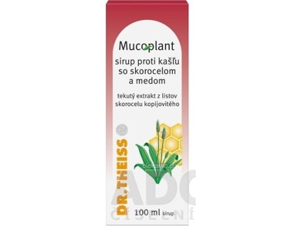 Mucoplant Sirup proti kašľu so skorocelom a medom - 1x100 ml