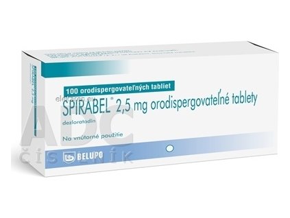 SPIRABEL 2,5 mg orodispergovateľné tablety - 1x100 ks