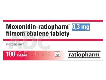 Moxonidin-ratiopharm 0,3 mg - 1x100 ks