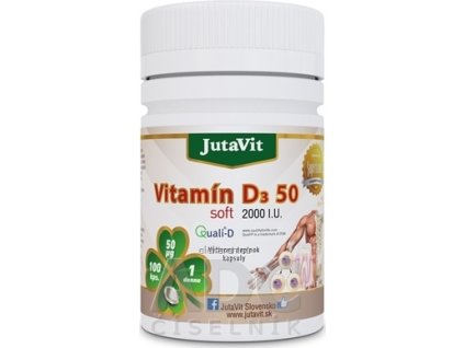 JutaVit Vitamín D3 50 µg soft - 1x100 ks