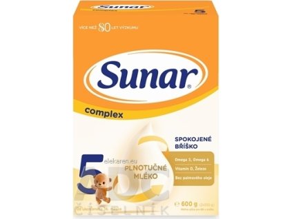 Sunar Complex 5 - mliečna výživa (od ukonč. 36. mesiaca) 2x300 g (600 g)