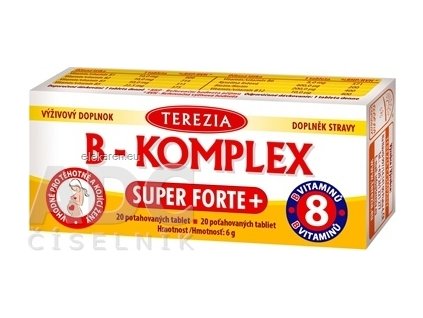 TEREZIA B-KOMPLEX SUPER FORTE+ - 1x20 ks