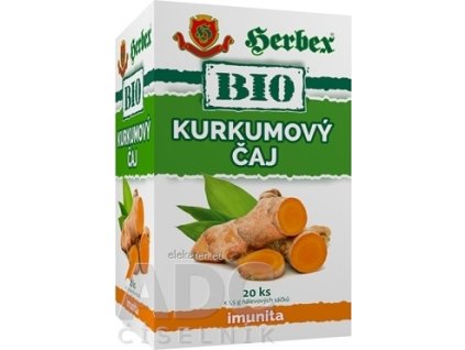 HERBEX BIO KURKUMOVÝ ČAJ - bylinná zmes 20x1,5 g (30 g)