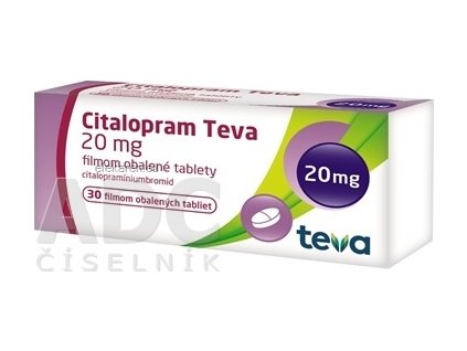 CITALOPRAM-TEVA TBL FLM 30X20MG