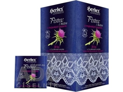 HERBEX PESTREC s MÄTOU z myjavských kopaníc - nálevové vrecúška 20x1,5 g (30 g)