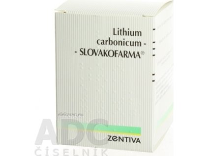 Lithium carbonicum - SLOVAKOFARMA - 1x100 ks