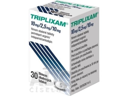 TRIPLIXAM 10 mg/2,5 mg/10 mg - 1x30 ks