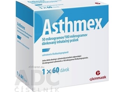 Asthmex 50 mikrogramov/100 mikrogramov - 1x1 set