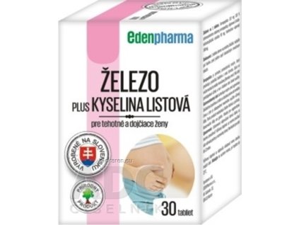 EDENPharma ŽELEZO PLUS KYSELINA LISTOVÁ - 1x30 ks