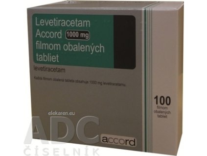 Levetiracetam Accord 1000 mg - tbl flm (blis.PVC/Al) 10x10 (100 ks)