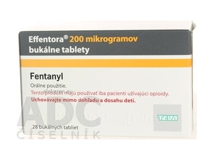 Effentora 200 mikrogramov bukálne tablety - 1x28 ks