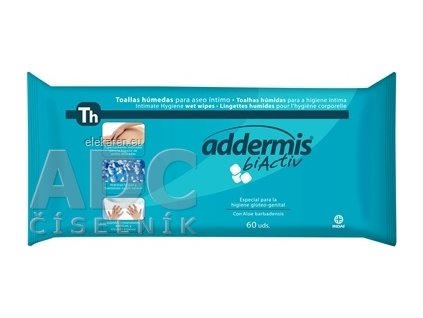 Addermis biActiv Th Vlhčené utierky - 1x60 ks