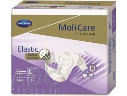 MoliCare Premium Elastic 8 kvapiek L - 1x24 ks