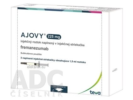 AJOVY 225MG SOL INJ 3X1,5ML