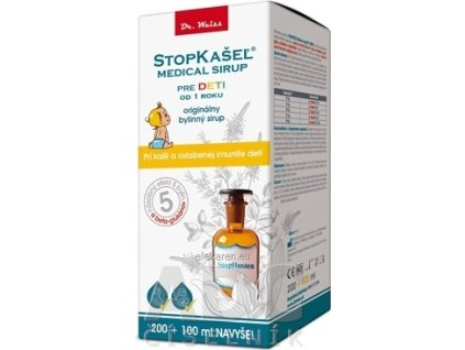 STOPKAŠEĽ Medical sirup OD 1 ROKU - 1x300 ml