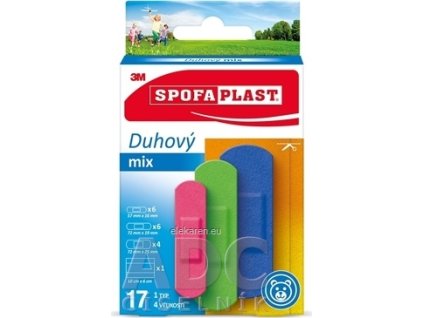 3M SPOFAPLAST č.606 Náplasti Dúhový mix - 1x17 ks