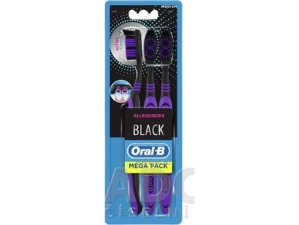 Oral-B BLACK ALLROUNDER Medium - 1x3 ks