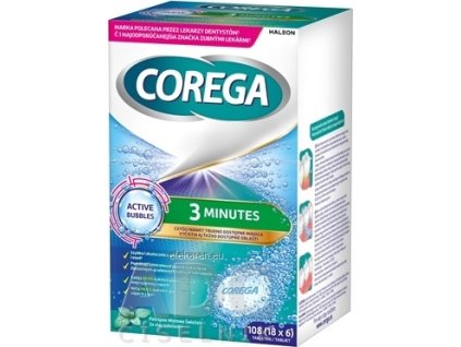 COREGA 3MIN.DENTURE TBL 18X6(108KS)