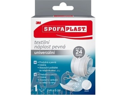 3M SPOFAPLAST č.254 Textilná náplasť pevná - 1x1 ks