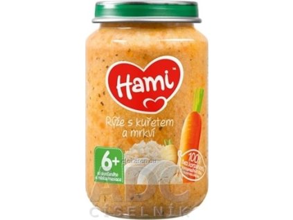 Hami príkrm Ryža s kuraťom a mrkvou - 1x200 g