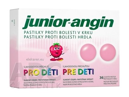 Junior-angin pastilky pre deti - 1x36 ks