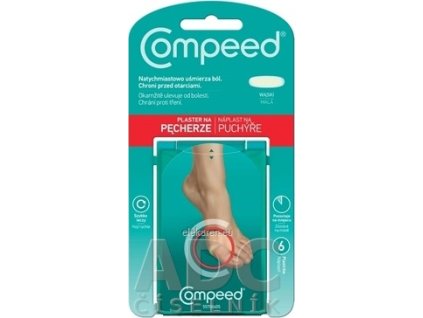 Compeed NÁPLASŤ na pľuzgiere na nohách - 1x6 ks