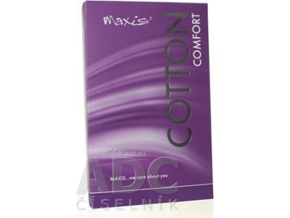 MAXIS COMFORT COTTON STEHENNÉ PANČUCHY - veľkosť 6, (II.KT), normálne, bez špice, s krajkou, bronz, 1x1 pár