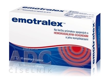 Emotralex rektálne čapíky - 1x10 ks