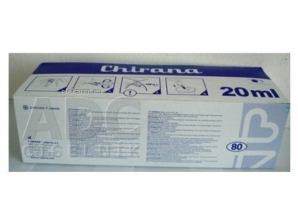 Chirana LUER Striekačka injekčná 20ml - 1x80 ks