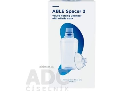 ABLE SPACER 2 + Small Mask Nadstavec inhalačný - 1x1 ks