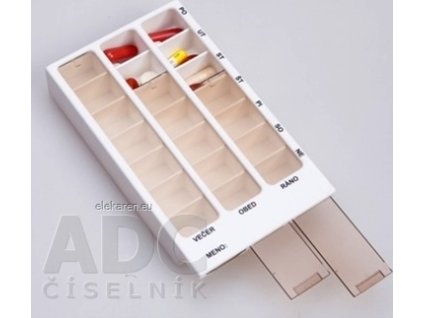 Dávkovač liekov typ 02 týždenný - 1x1 ks