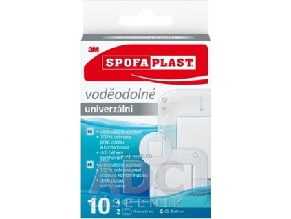 3M SPOFAPLAST č.190N Náplasti VODEODOLNÉ - 1x10 ks
