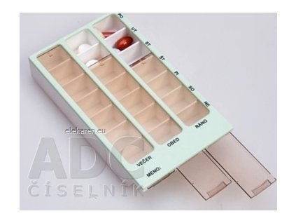 Dávkovač liekov typ 02 týždenný - 1x1 ks
