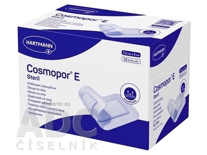COSMOPOR E STERIL 7.2X5CM 50KS