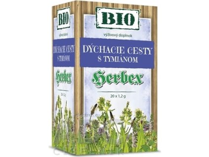 HERBEX BIO DÝCHACIE CESTY s tymiánom - bylinná zmes, čaj 20x1,2 g (24 g)