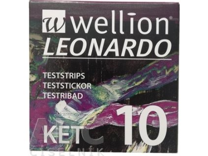 Wellion LEONARDO KET Prúžky testovacie - 1x10 ks