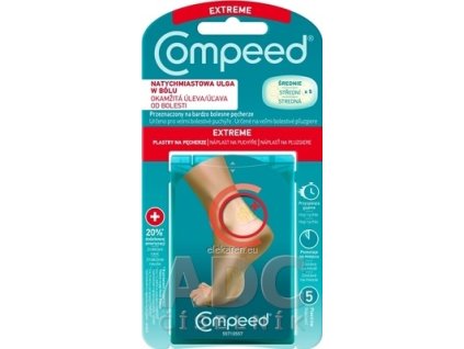 Compeed NÁPLASŤ NA PĽUZGIERE Päta - 1x5 ks