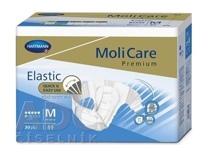 MoliCare Premium Elastic 6 kvapiek M - 1x30 ks