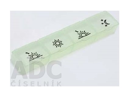 Dávkovač liekov typ 04 denný - 1x1 ks