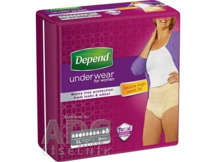 DEPEND MAXIMUM XL pre ženy - 1x9 ks