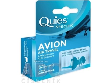 Quies AVION Chrániče sluchu do lietadla - 1x2 ks