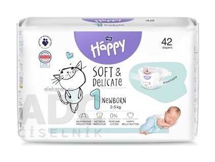 bella HAPPY Soft&Delicate 1 Newborn - 1x42 ks