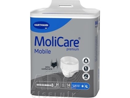 Molicare Premium Mobile 10 kvapiek M - 1x14 ks